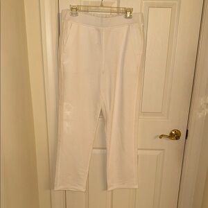 Women's White cropped Pants